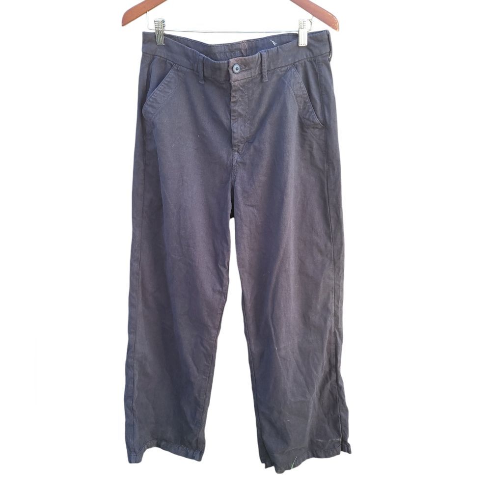American Eagle Baggy Wide Leg Black Jeans Women's 14 Long